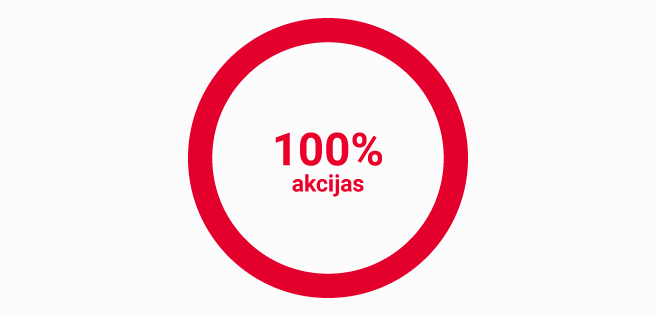 Grafiks, kurā redzams, ka CBL Indeksu plānā ir tikai akcijas.