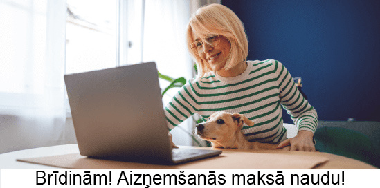 Brīdinām! Aizņemšanās maksā naudu.