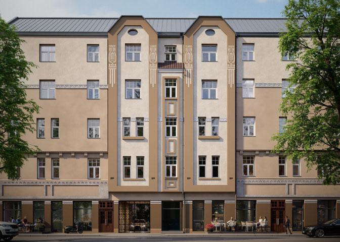 New project apartment building Pausa Nams